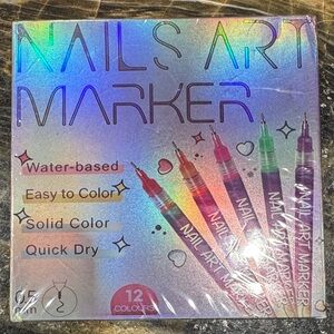 Nails Art Marker Set - Multicolor Water-Based Nail Pens
